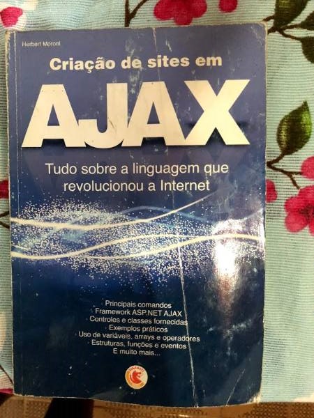 Capa do livro Criação de sites em Ajax, de Herbert Moroni