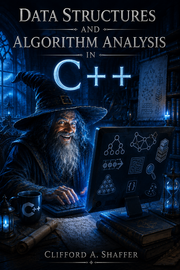 Capa do livro Data Structures and Algorithm Analysis in C++, de Clifford A. Shaffer