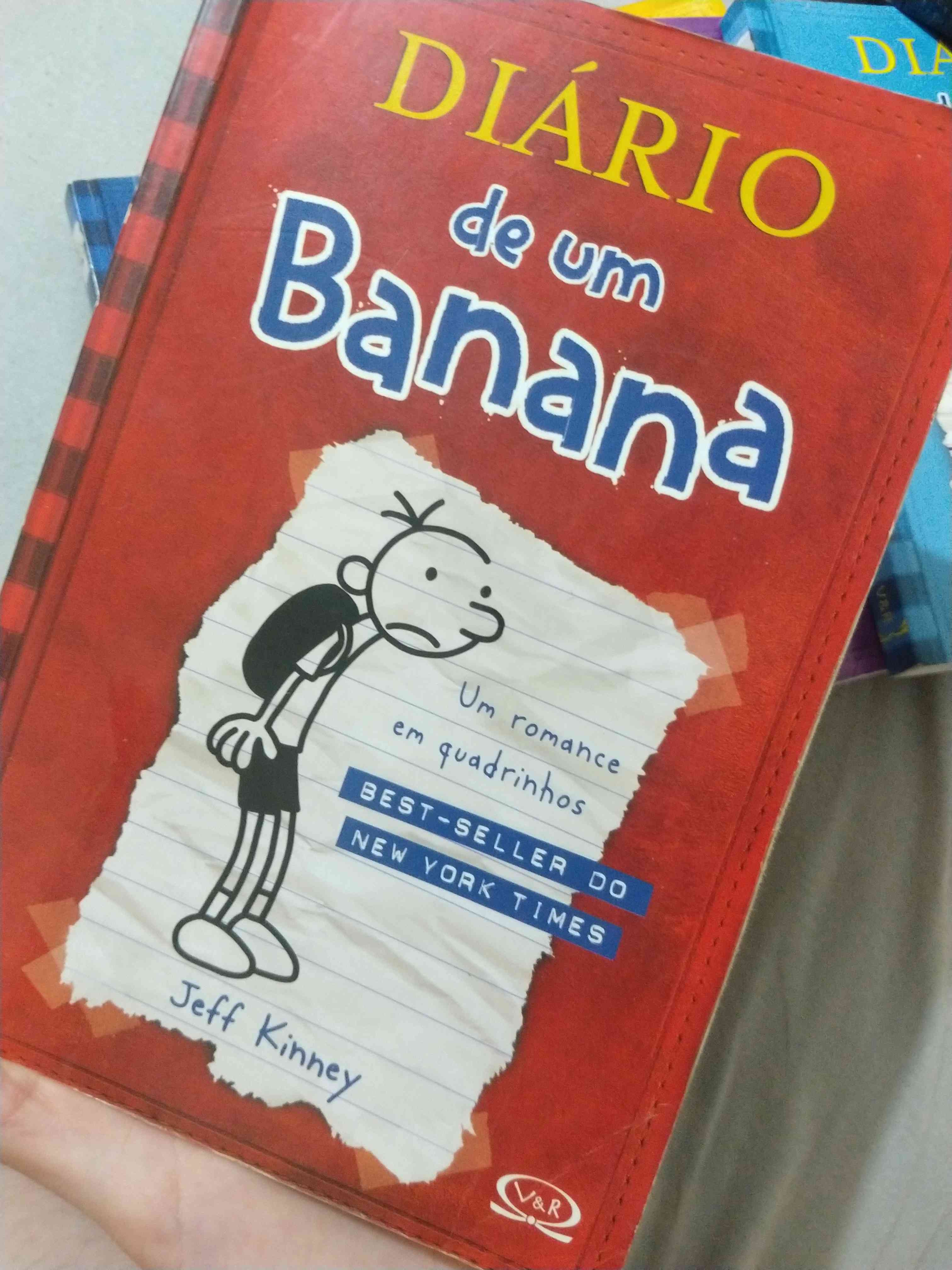 Capa do livro Diario de um banana, de Jeff kinney