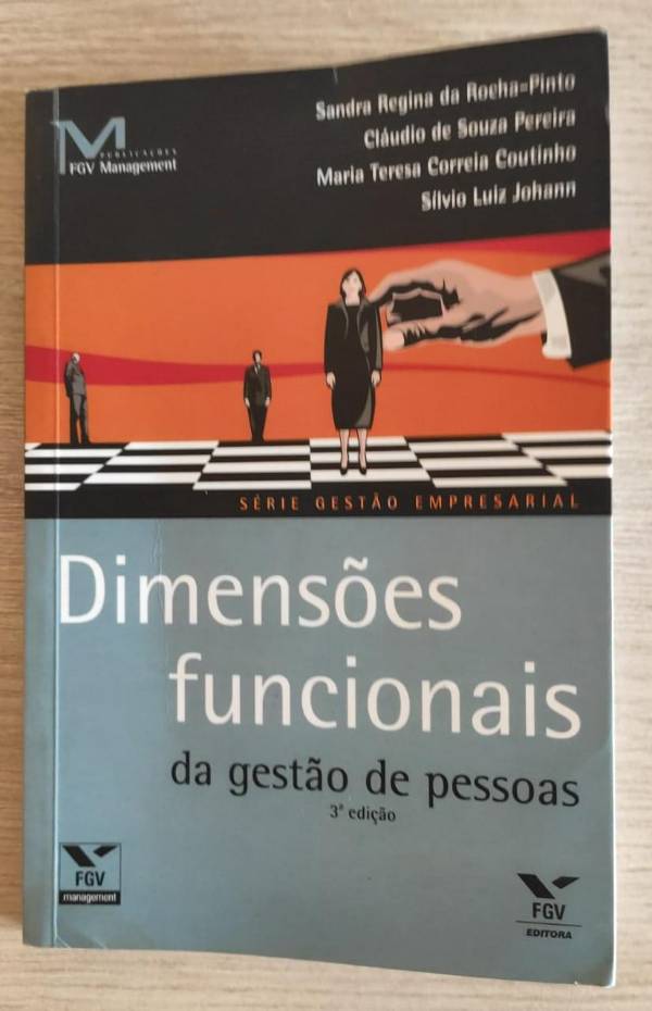 Capa do livro Dimensões funcionais da gestão de pessoas, de Claudio De Souza Pereira, Maria Teresa Correia Coutinho, Sandra Regina Da Rocha Pinto, Sílvio Luiz Johann