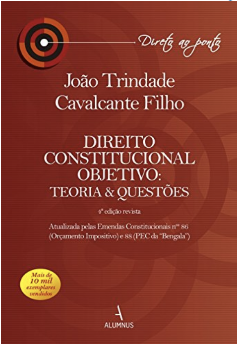 Capa do livro Direito Constitucional Objetivo: Teoria e Questões, de João Trindade Cavalcante Filho