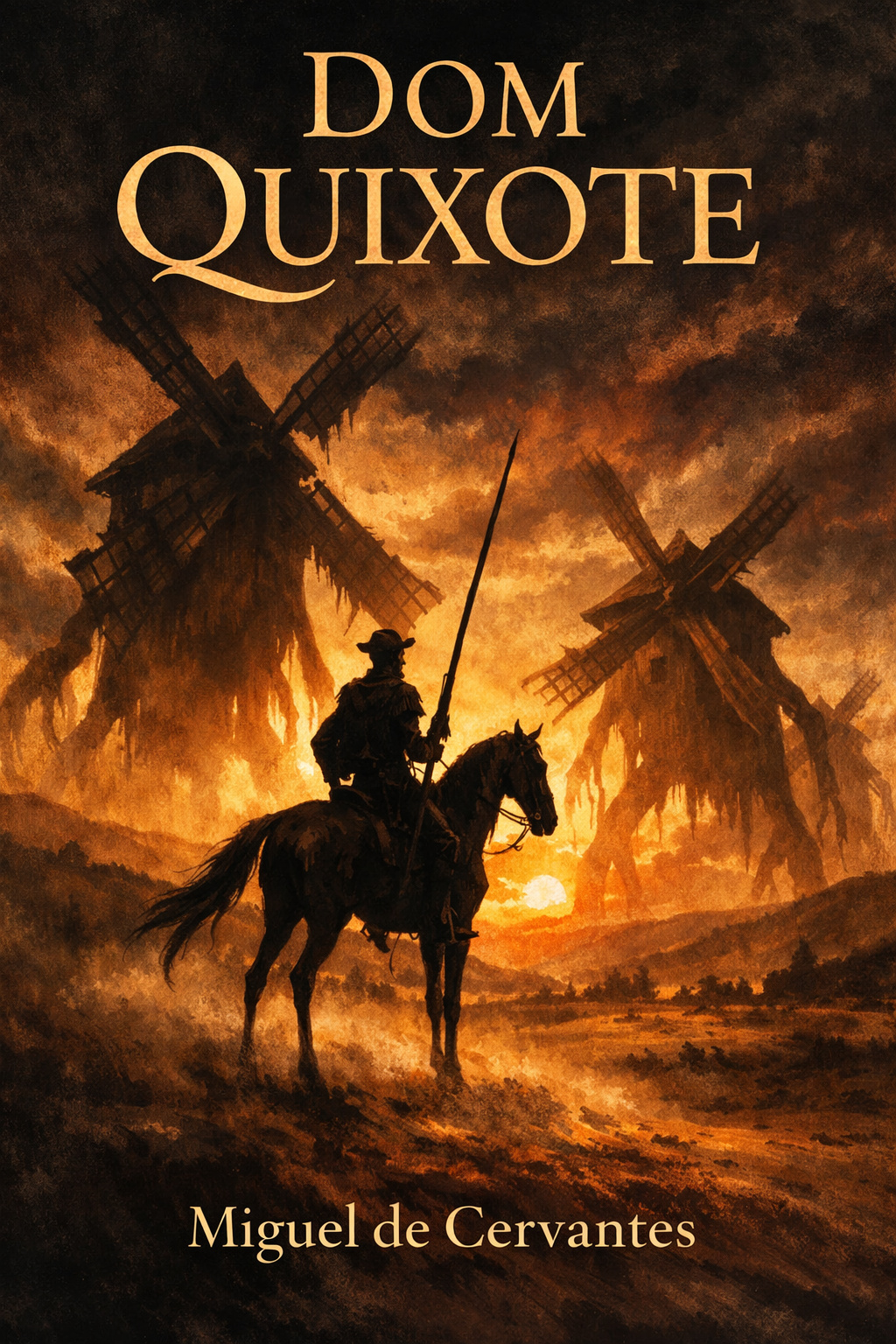 Capa do livro Dom Quixote, de Miguel de Cervantes