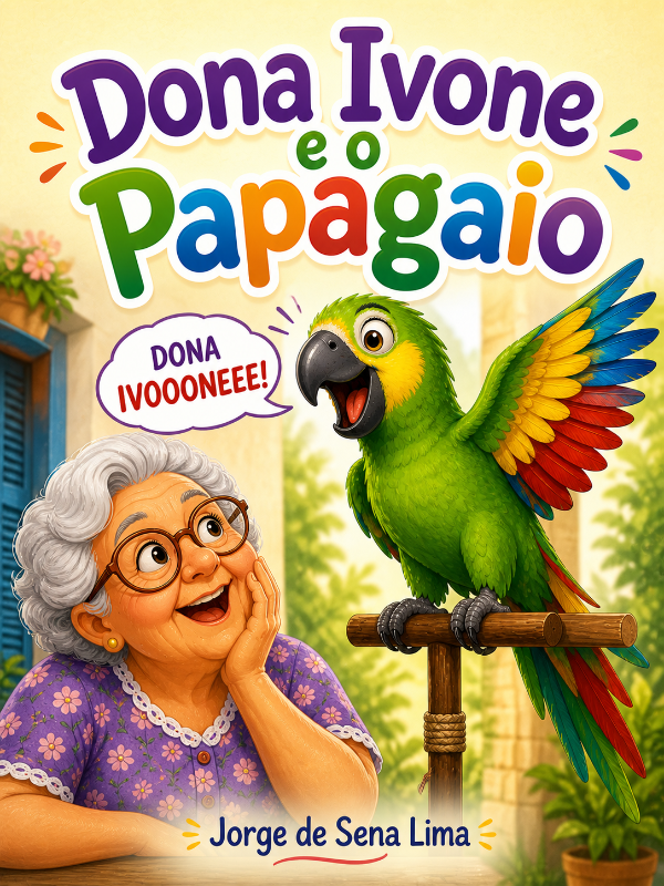 Capa do livro Dona Ivone e o Papagaio, de Jorge de Sena Lima