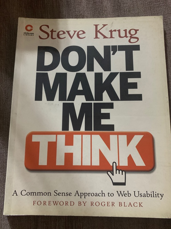 Capa do livro Don’t Make Me Think, de Steve Krug