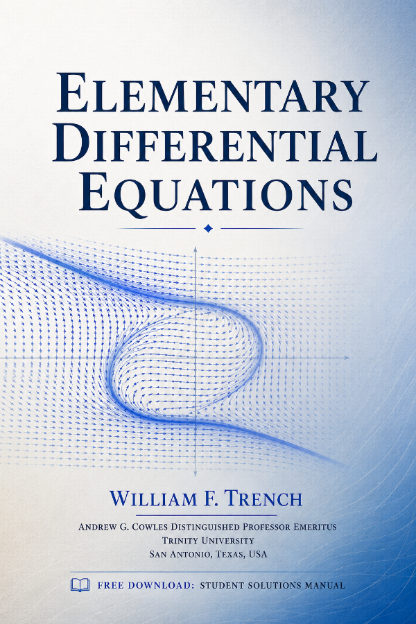 Capa do livro Elementary Differential Equations, de William F. Trench