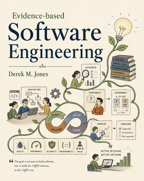 Capa do livro Evidence-based Software Engineering, de Derek M. Jones