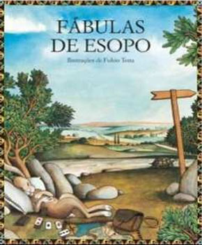 Capa do livro Fábulas de Esopo, de Justiniano