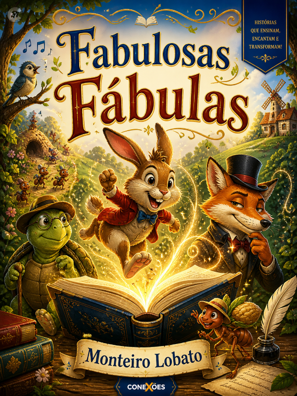 Capa do livro Fabulosas Fábulas, de Monteiro Lobato