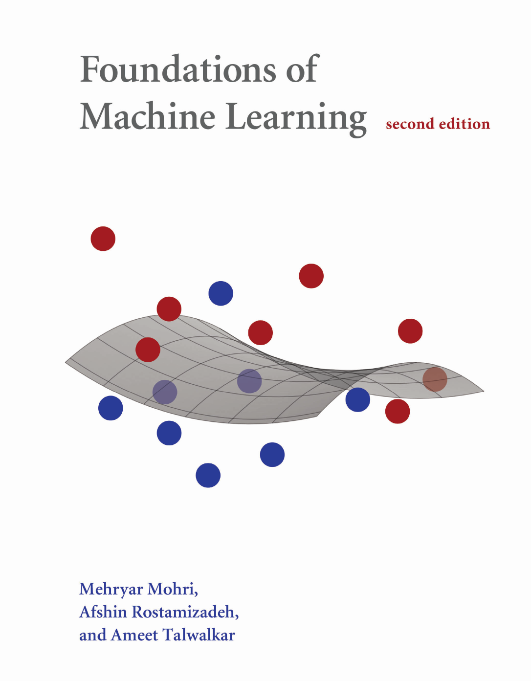 Capa do livro Foundations of Machine Learning, de Mehryar Mohri; Afshin Rostamizadeh; Ameet Talwalkar