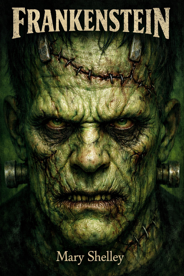 Capa do livro Frankenstein, de Mary Shelley