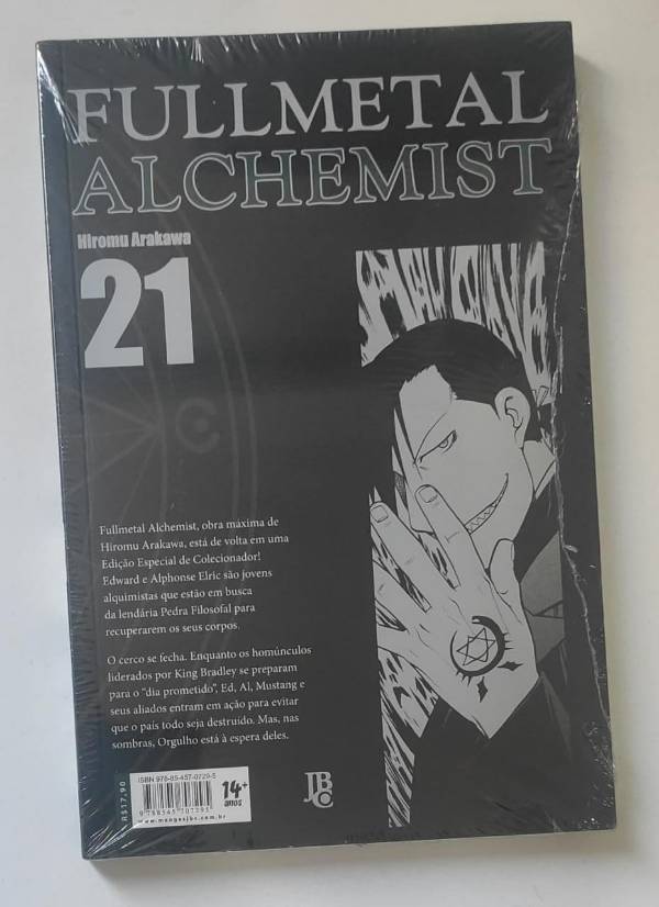 Capa do livro Fullmetal Alchemist 21, de Hiromu Arakawa