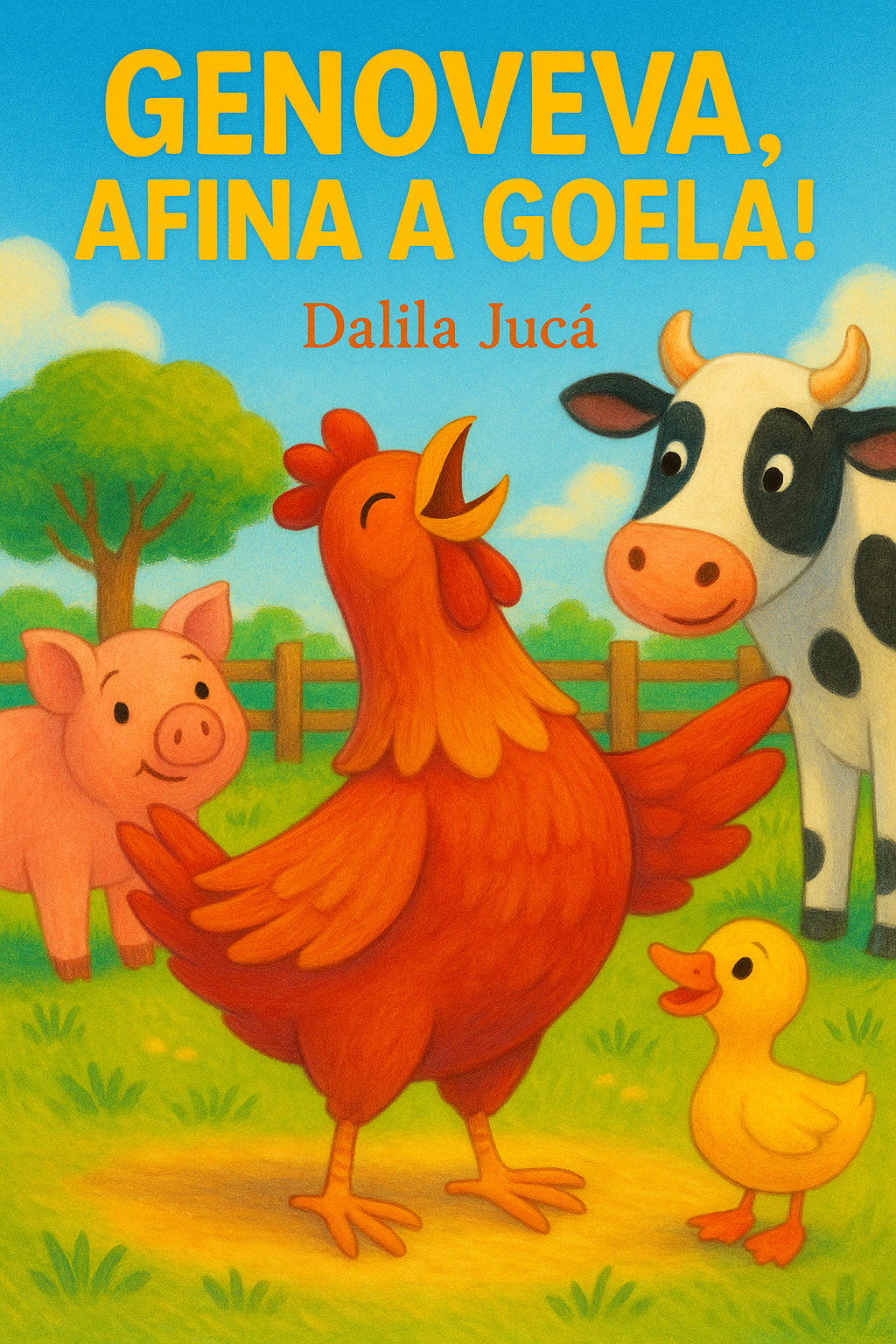 Capa do livro Genoveva, afina a goela!, de Dalila Jucá