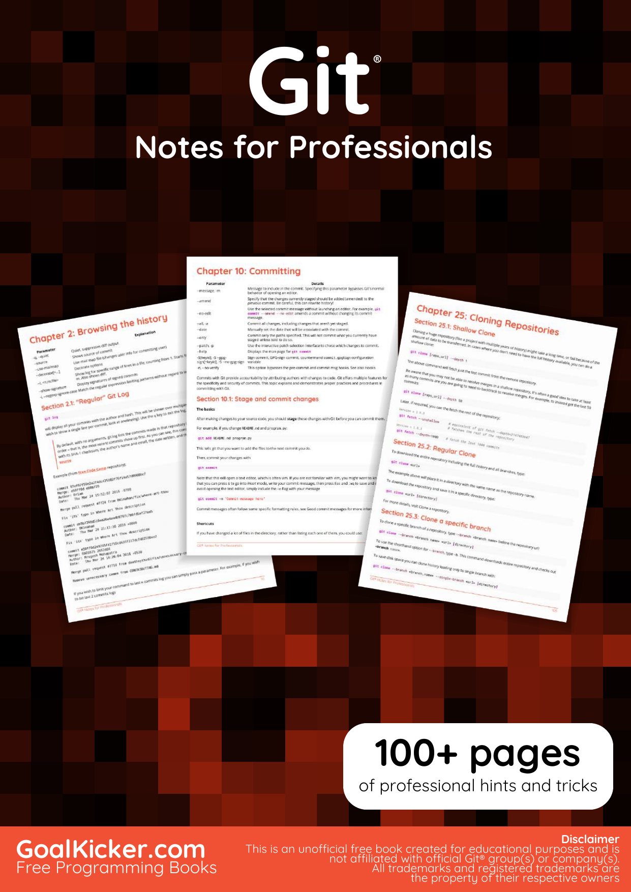 Capa do livro Git Notes for Professionals, de Compiled from StackOverflow Documentation