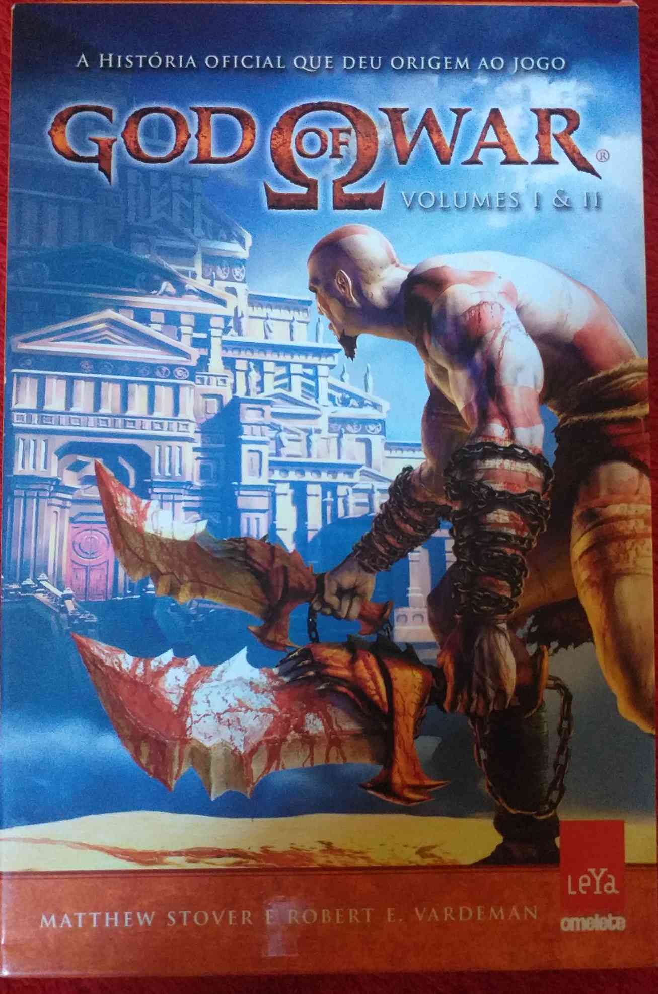 Capa do livro God of war, volume I e II, de Robert e Vardeman e Stover