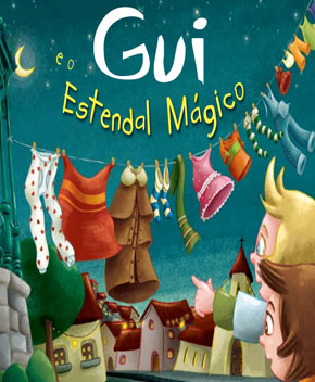 Capa do livro Gui e o Varal Mágico, de Sandra Serra
