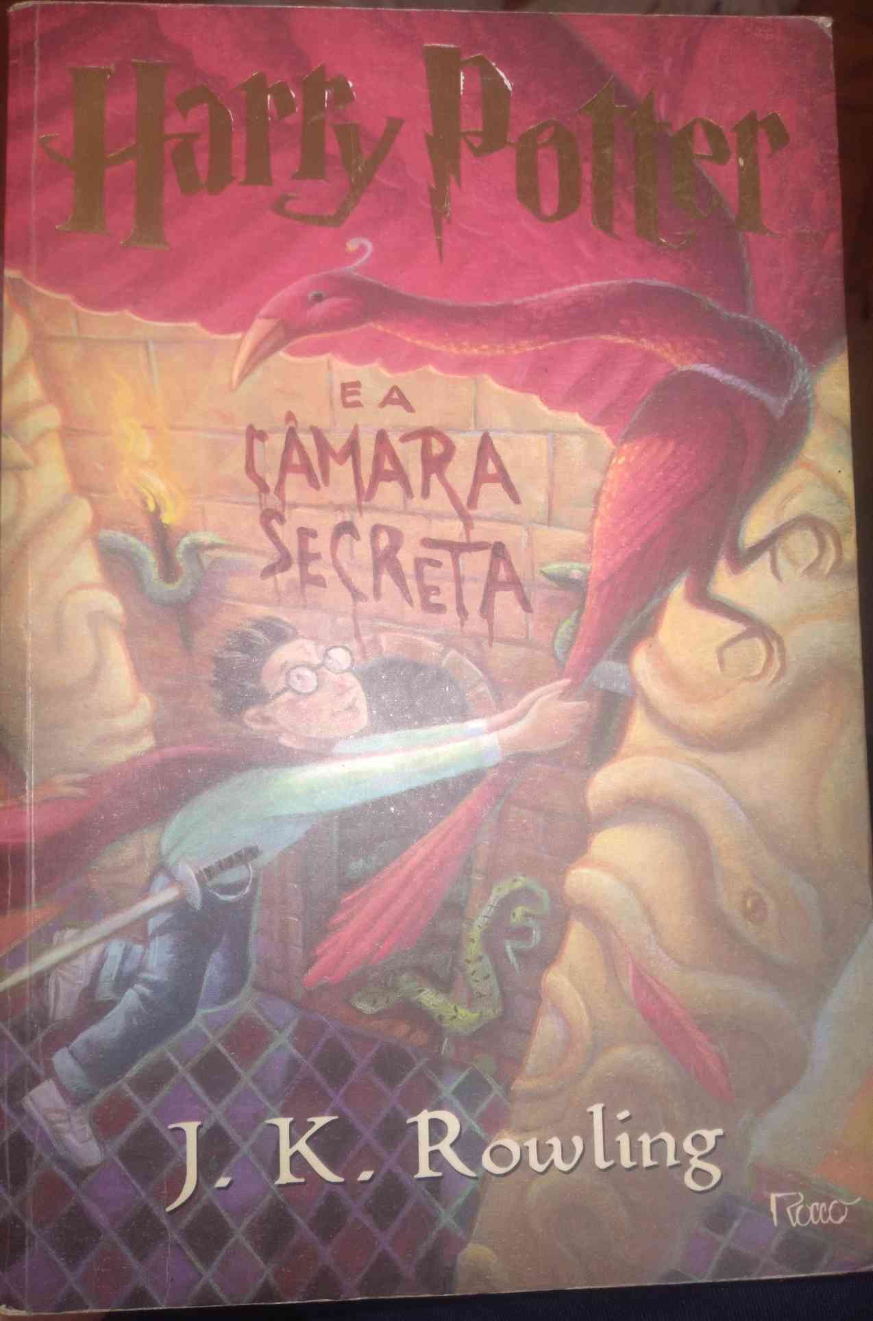 Capa do livro Harry Potter e a câmara secreta, de J.K. Rowling