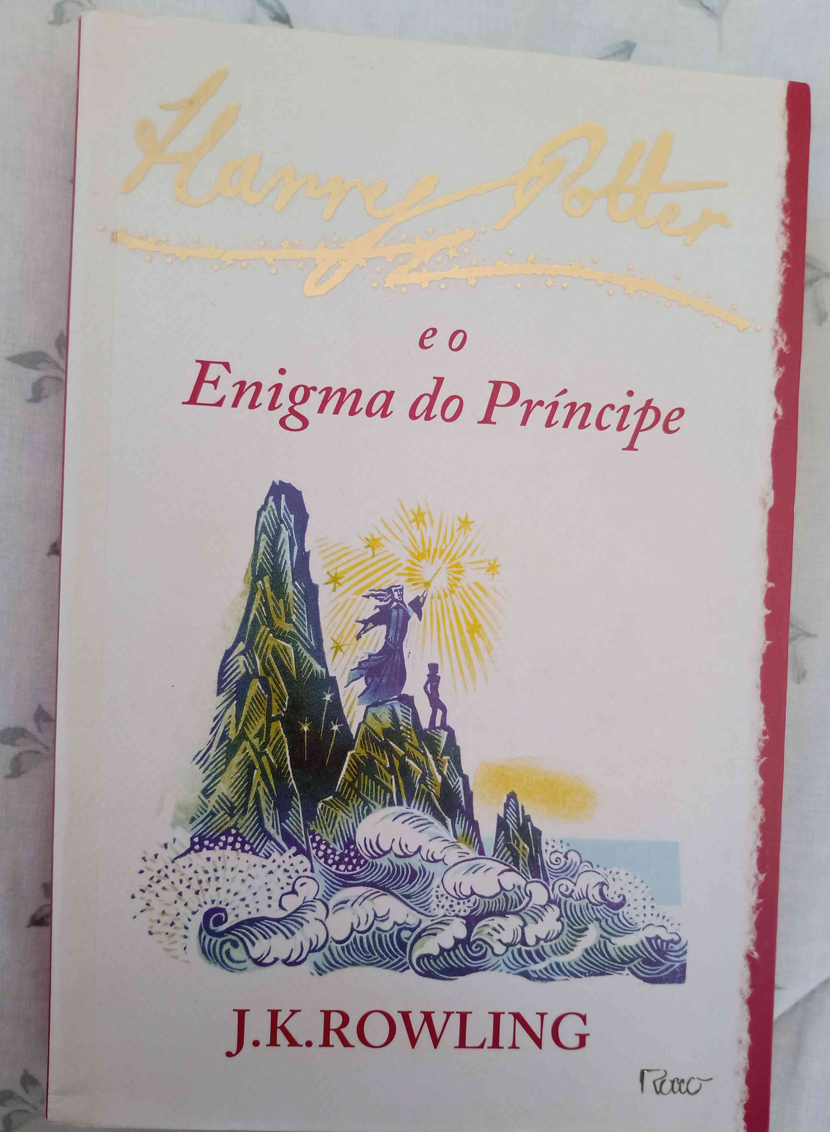 Capa do livro Harry Potter e o Enigma do Príncipe, de J. K. Rowling