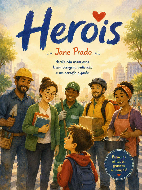 Capa do livro Heróis, de Jane Prado