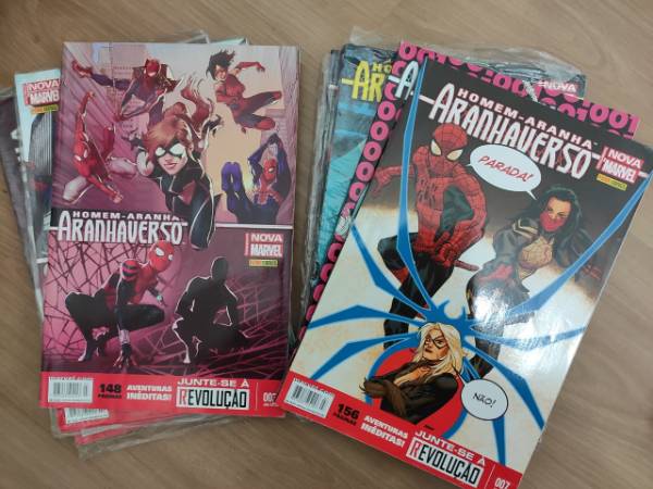 Capa do livro Homem-Aranha aranhaverso 1-7, de Dan Slott
