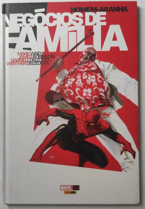 Capa do livro Homem-aranha negócios de família, de James Robinson