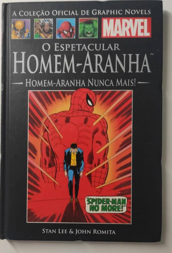 Capa do livro Homem-aranha nunca mais!, de Stan Lee