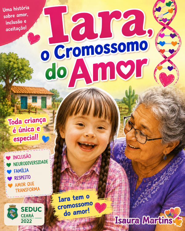 Capa do livro Iara, o Cromossomo do Amor, de Isaura Martins