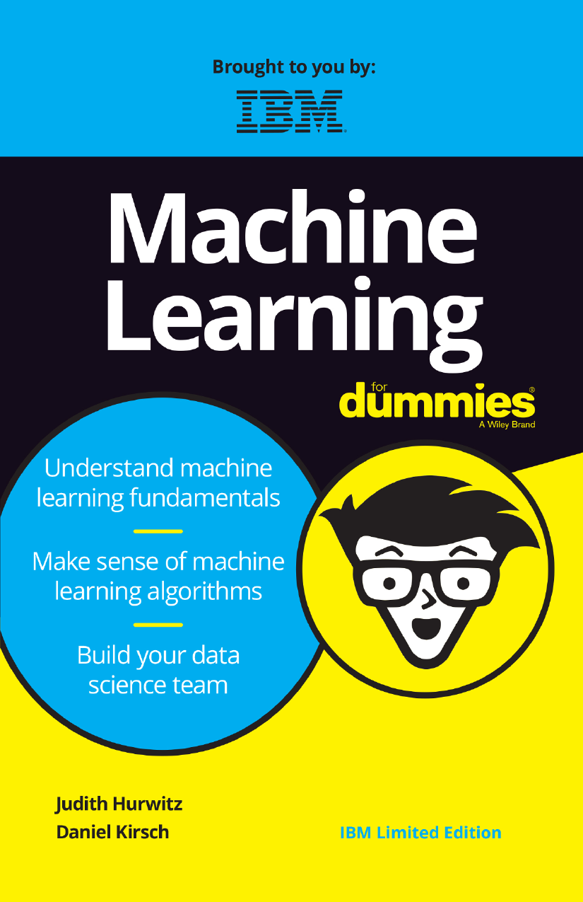 Capa do livro IBM Machine Learning for Dummies, de Daniel Kirsch, Judith Hurwitz