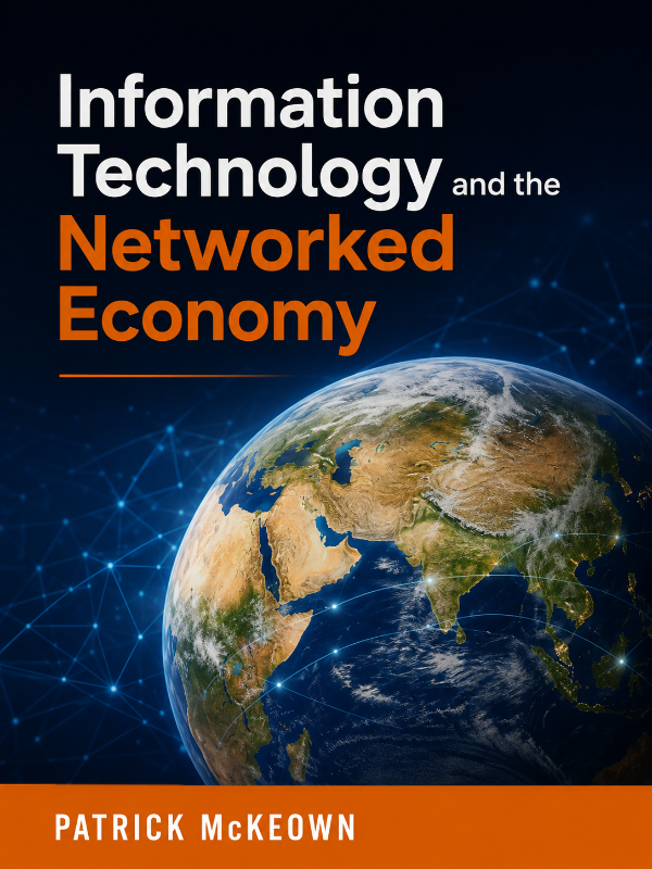 Capa do livro Information Technology and the Networked Economy, de Patrick McKeown