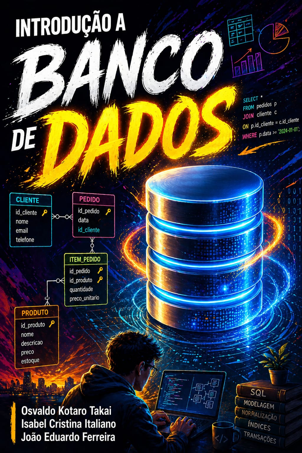 Capa do livro Introdução a Banco de Dados, de Osvaldo Kotaro Takai, Isabel Cristina Italiano & João Eduardo Ferreira