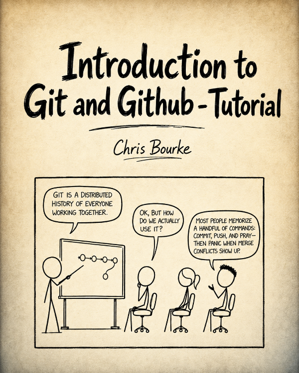 Capa do livro Introduction to Git and Github - Tutorial, de Chris Bourke