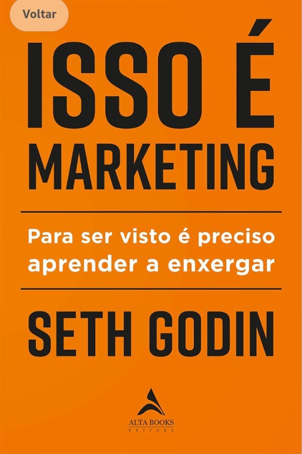 Capa do livro Isso é marckting , de Seth godin
