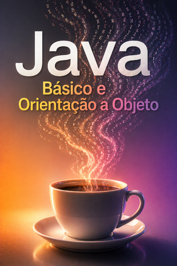 Capa do livro Java Básico e Orientação a Objeto, de Clayton Escouper das Chagas, Cássia Blondet Baruque, Lúcia Blondet Baruque