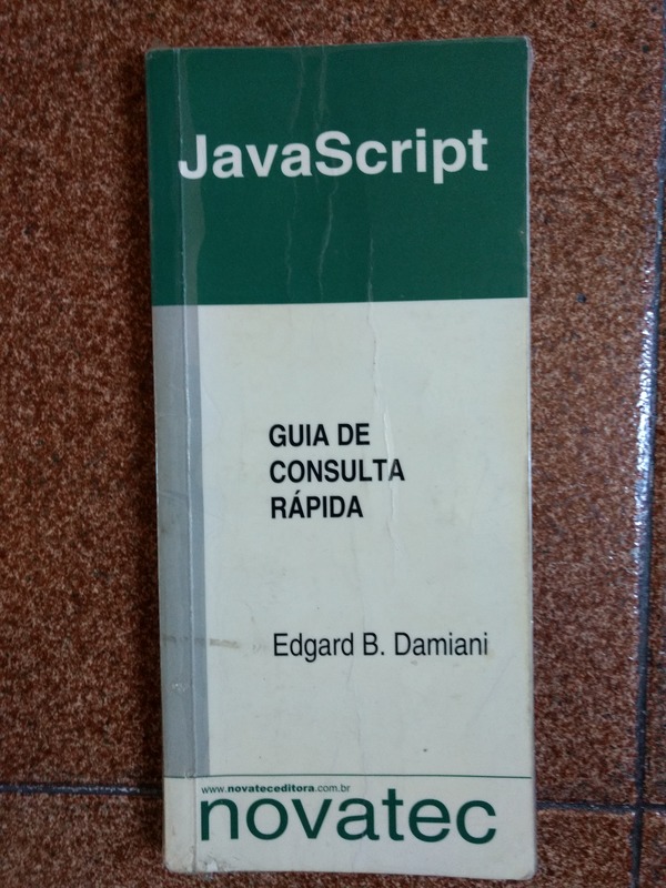 Capa do livro Javascript Guia de Consulta Rapida Novatec Editora, de Edgard B Damiani