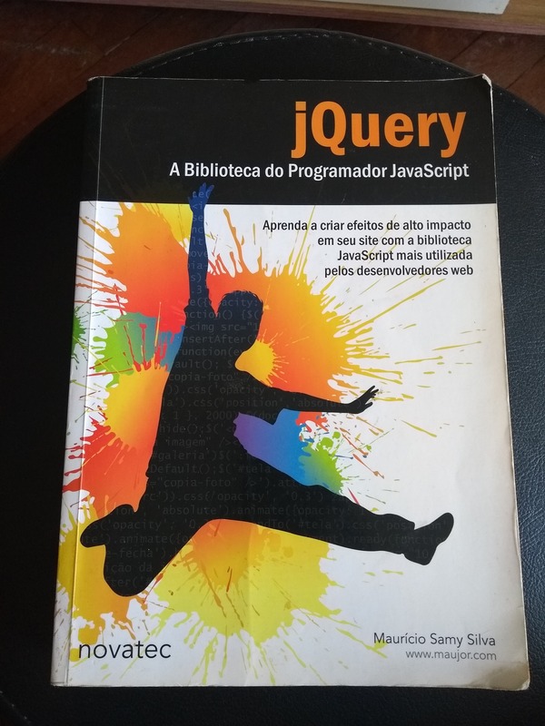 Capa do livro Jquery - A Biblioteca Do Programador Javascript, de Maurício Samy Silva
