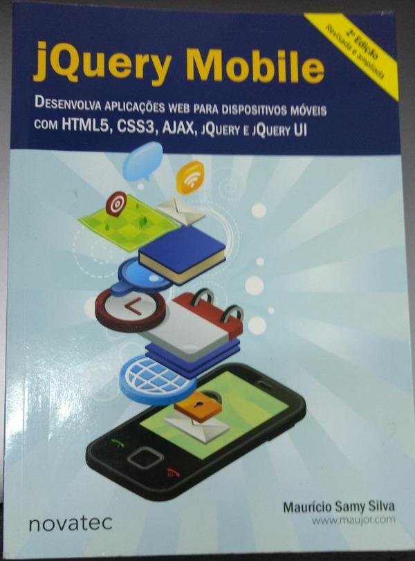 Capa do livro jQuery Mobile, de Maurício Samy Silva