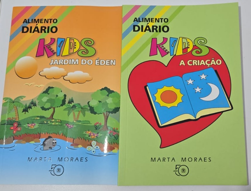Capa do livro Kit Alimento Diário Kids: Jardim do Éden + A Criação, de Marta Moraes