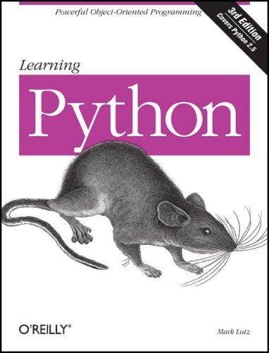 Capa do livro Learning Python, de Mark Lutz