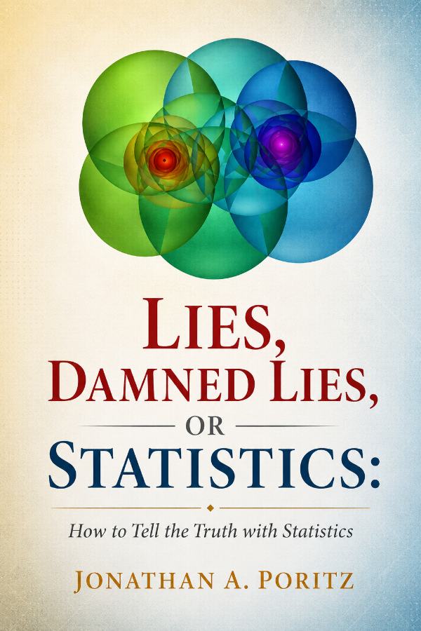 Capa do livro Lies, Damned Lies, or Statistics: How to Tell the Truth with Statistics, de Jonathan A. Poritz