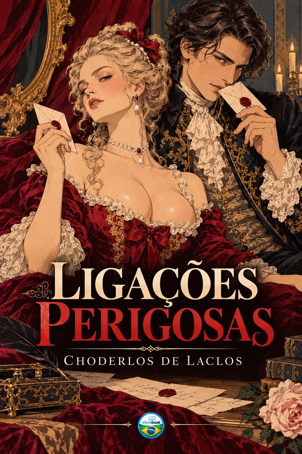 Capa do livro Ligações Perigosas, de Choderlos de Laclos