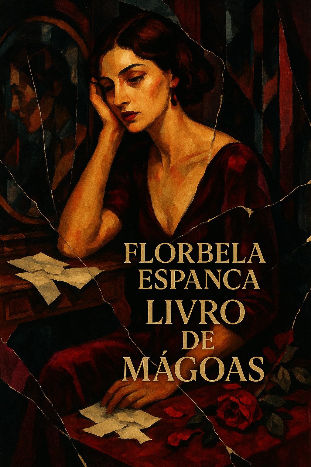Capa do livro Livro de Mágoas, de Florbela Espanca