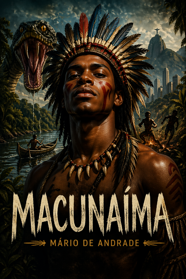 Capa do livro Macunaíma, de Mário de Andrade