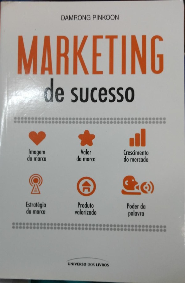 Capa do livro MARKETING de sucesso, de Damrong Pinkoon