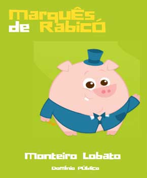 Capa do livro Marquês de Rabicó, de Monteiro Lobato