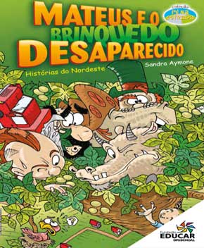 Capa do livro Mateus e o Brinquedo Desaparecido, de Sandra Aymone