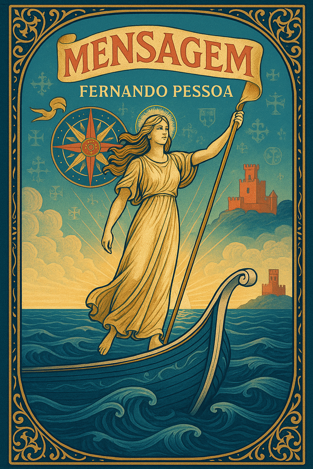 Capa do livro Mensagem, de Fernando Pessoa