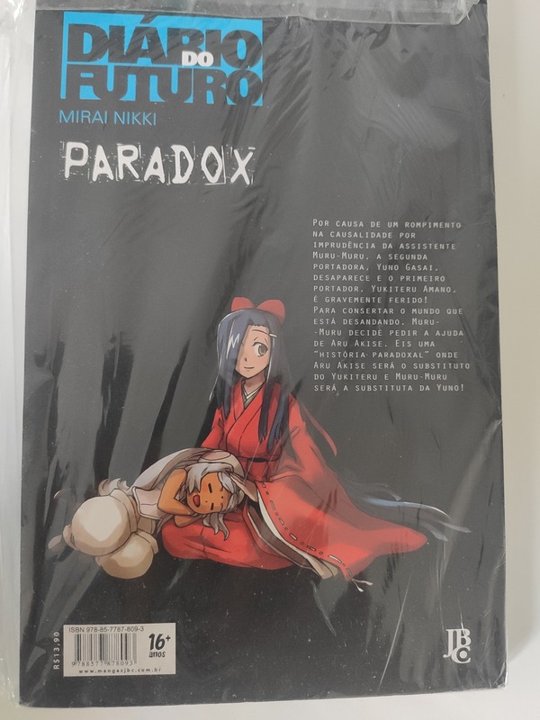 Capa do livro Mirai Nikki - Paradox, de Sakae Esuno