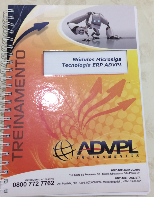 Capa do livro Módulos Microsiga Tecnologia ERP ADVPL, de ADVPL TREINAMENTOS