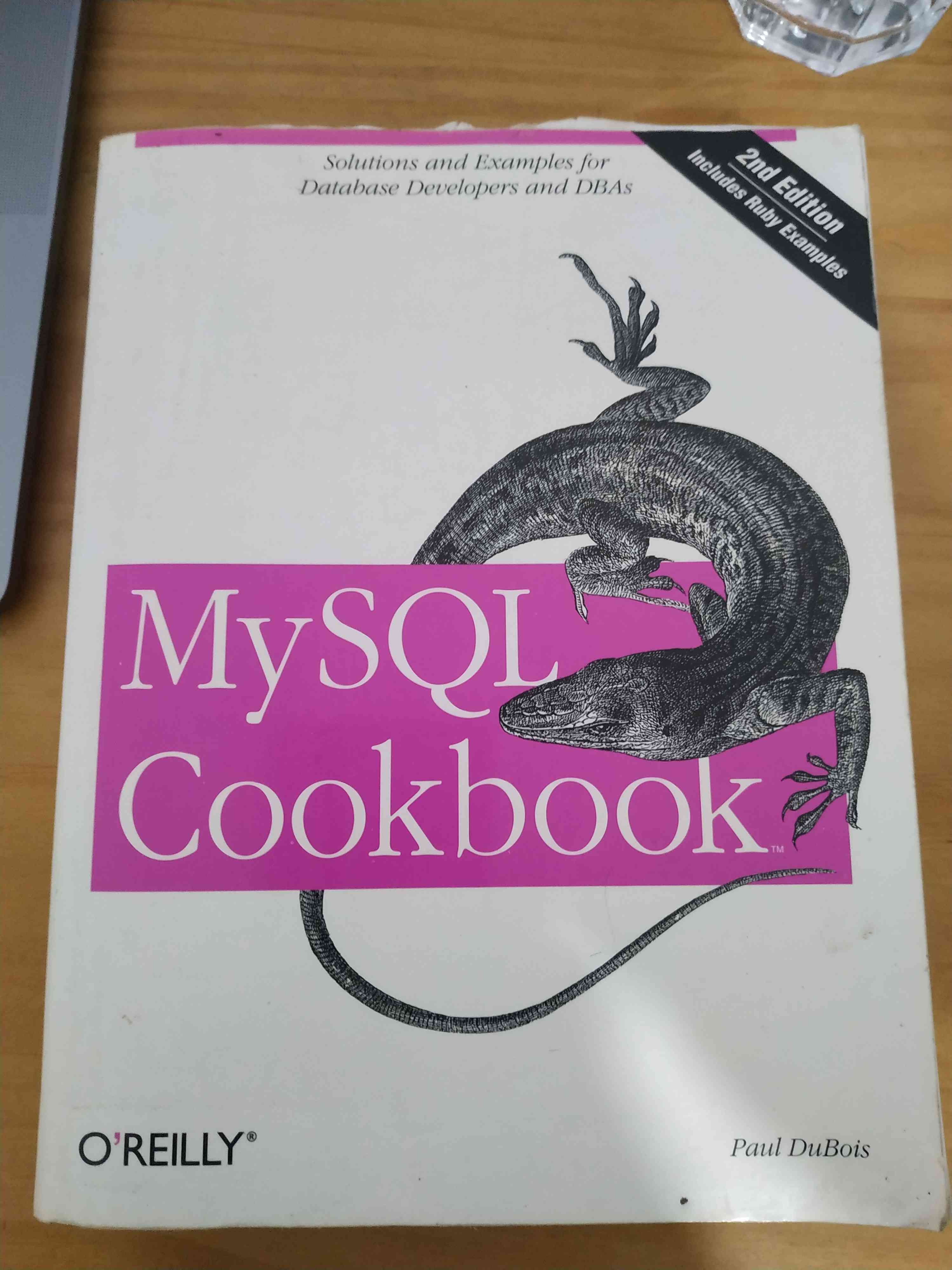 Capa do livro MySQL Cookbook, de Paul Dubois