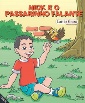 Capa do livro Nick e o Passarinho Falante, de Laé de Souza