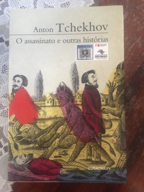 Capa do livro O assassinato e outras histórias , de Anton Tchekhov
